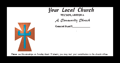 Worship Jesus by good stewardship in tithing & collection with different color options