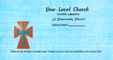 Worship God by good stewardship in love offerings or donations with different color options