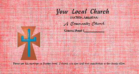 Worship Jesus by good stewardship in tithing & collection with different color options