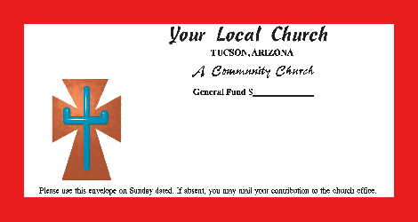 Worship Jesus by good stewardship in tithing & collection with different color options