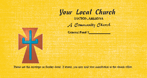 Worship God by good stewardship in love offerings or donations with different color options