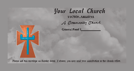 Worship Jesus by good stewardship in tithing & collection with different color options