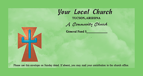 Worship God by good stewardship in love offerings or donations with different color options