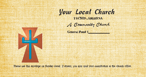 Worship Jesus by good stewardship in tithing & collection with different color options