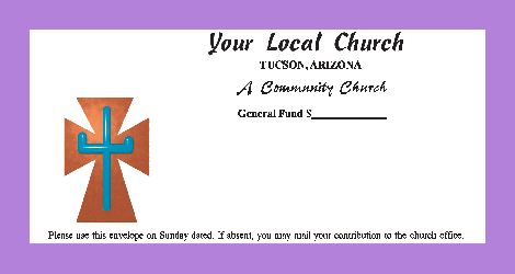Worship God by good stewardship in love offerings or donations with different color options