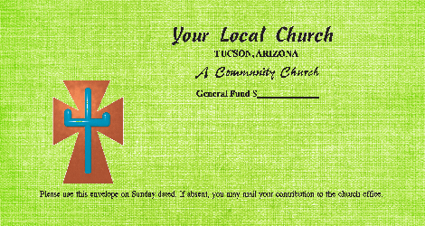 Worship God by good stewardship in love offerings or donations with different color options