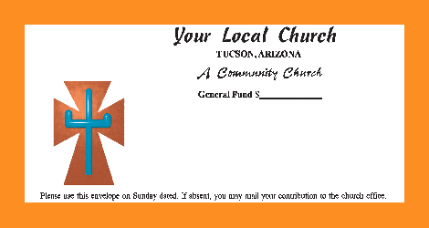 Worship Jesus by good stewardship in tithing & collection with different color options