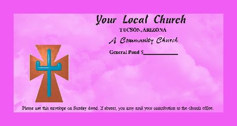 Worship Jesus by good stewardship in tithing & collection with different color options