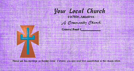 Worship Jesus by good stewardship in tithing & collection with different color options