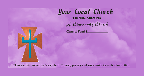 Worship God by good stewardship in love offerings or donations with different color options