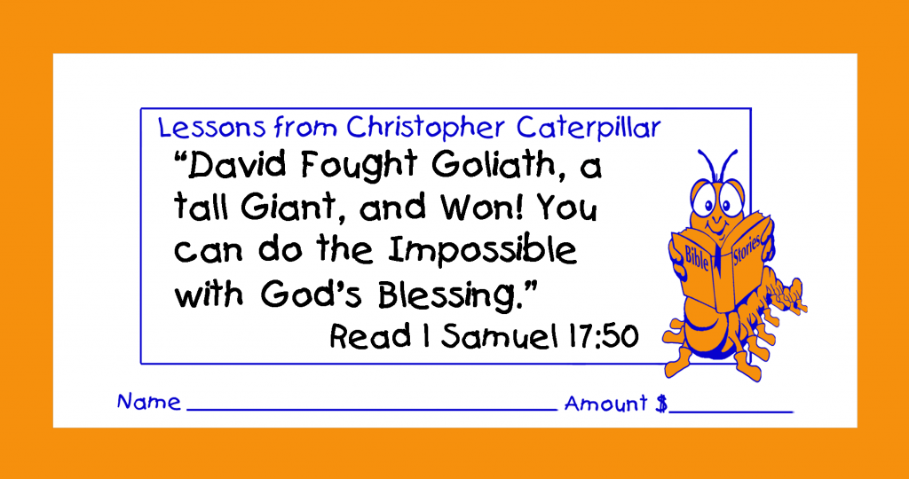Worship Jesus by good stewardship with tithing & collection children’s envelopes for bible churches