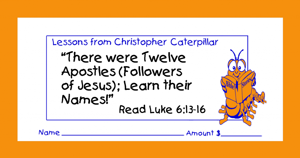 Christian giving or pledge children’s envelopes for pew or congregation