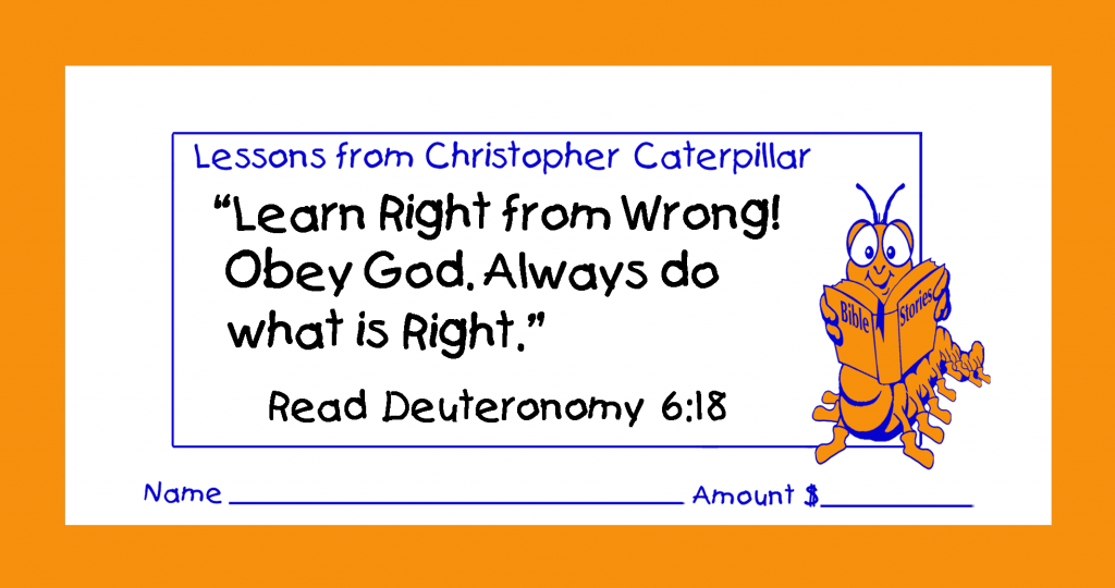 Worship Jesus by good stewardship with tithing & collection children’s envelopes for bible churches