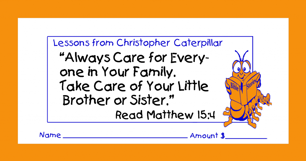 Christian love offering children’s envelopes for bible churches for congregation