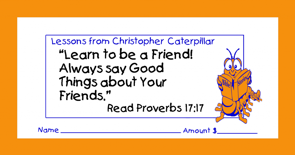 Worship Jesus by good stewardship with tithing & collection children’s envelopes for bible churches