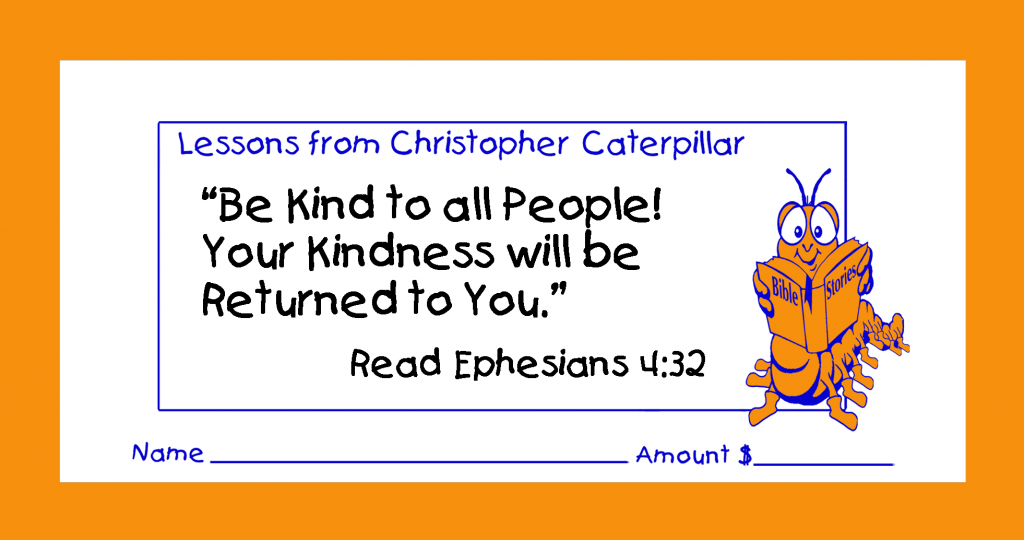 Worship Jesus by good stewardship with tithing & collection children’s envelopes for bible churches