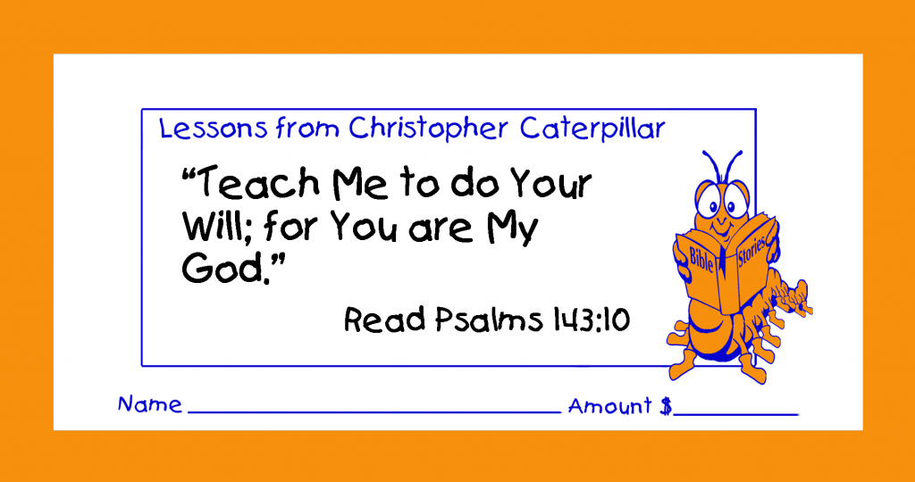 Worship Jesus by good stewardship with tithing & collection children’s envelopes for bible churches