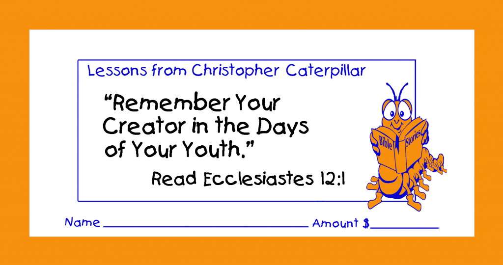 Christian love offering children’s envelopes for bible churches for congregation