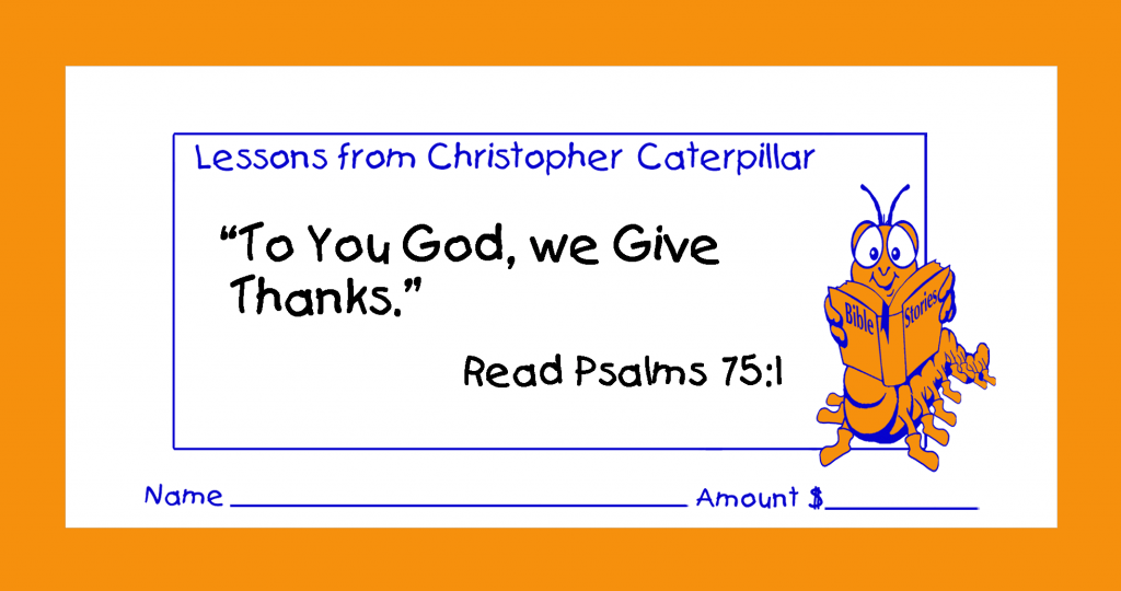 Christian giving or pledge children’s envelopes for pew or congregation