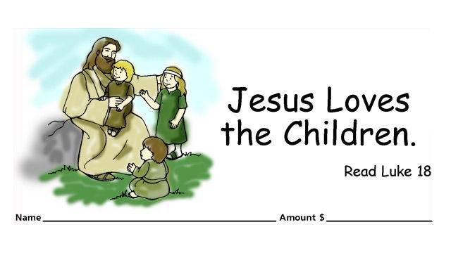 Christian love offering children’s envelopes for bible churches for congregation