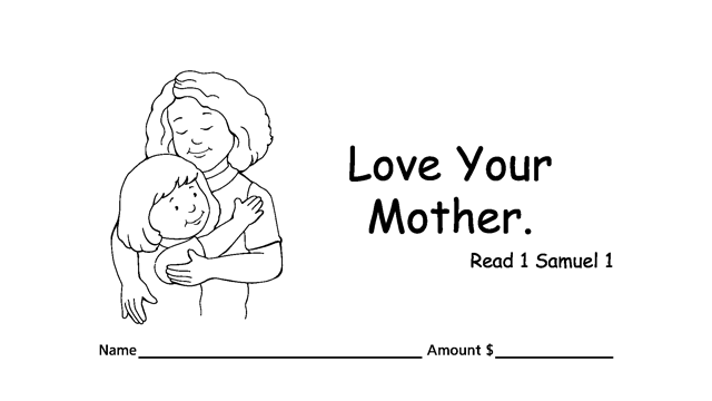 Christian giving or pledge children’s envelopes for pew or congregation