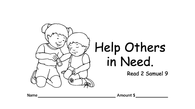 Worship Jesus by good stewardship with tithing & collection children’s envelopes for bible churches
