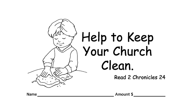 Worship Jesus by good stewardship with tithing & collection children’s envelopes for bible churches