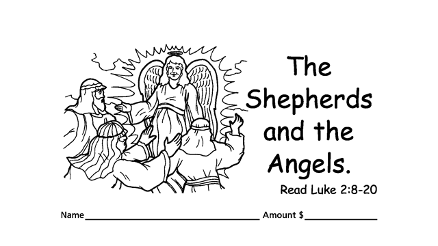 Worship God by good stewardship with love offering or donation children’s envelopes