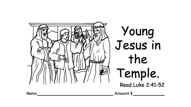Worship Jesus by good stewardship with tithing & collection children’s envelopes for bible churches