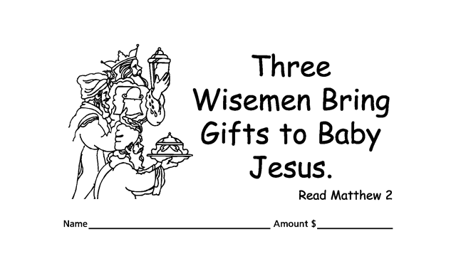 Worship God by good stewardship with love offering or donation children’s envelopes