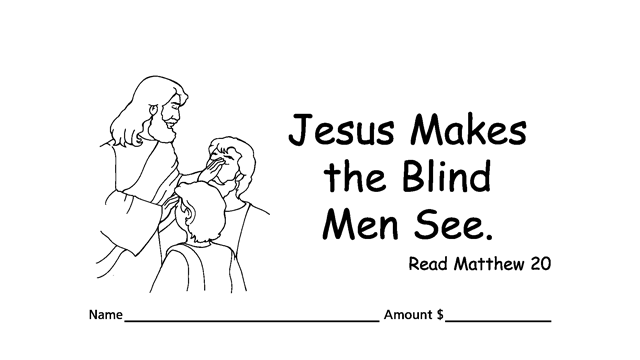 Worship Jesus by good stewardship with tithing & collection children’s envelopes for bible churches