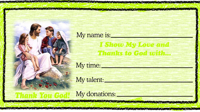 Christian love offering children’s envelopes for bible churches for congregation