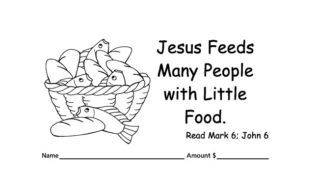 Christian giving or pledge children’s envelopes for pew or congregation